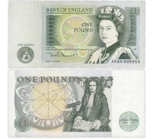 Великобритания 1 фунт 1981-1984