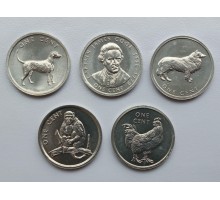 Острова Кука 2000-2003. Набор 5 монет