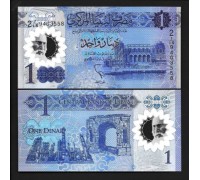 Ливия 1 динар 2019 полимер