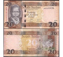 Южный Судан 20 фунтов 2016