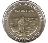 Аргентина 1 песо 2010. 200 лет Аргентине - Мар-дель-Плата