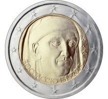 Италия 2 евро 2013. 700 лет со дня рождения Джованни Боккаччо
