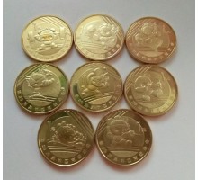 Китай 1 юань 2008. Олимпиада. Набор 8 монет