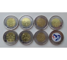 Панама 1 бальбоа 2019. Набор 8 монет