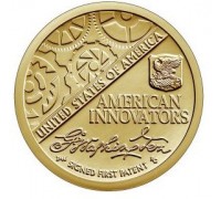 США 1 доллар 2018. Американские Инновации. Первый патент