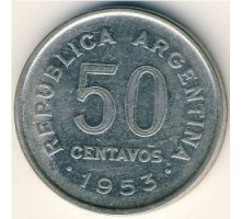 Аргентина 50 сентаво 1952-1956