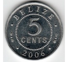 Белиз 5 центов 1976-2013