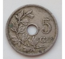 Бельгия 5 сантимов 1920 Belgique
