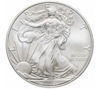 США 1 доллар 2003. Шагающая Свобода. Серебро