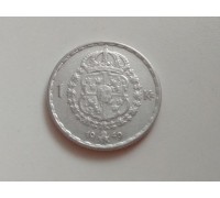 Швеция 1 крона 1949 серебро