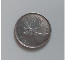 Канада 25 центов 1960 серебро