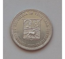 Венесуэла 25 сентимо 1960 серебро
