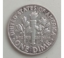 США 10 центов 1964 серебро