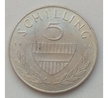 Австрия 5 шиллингов 1960 серебро
