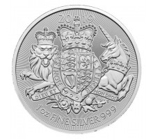 Великобритания 2 фунта 2019. Королевский герб. Серебро