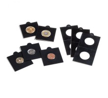 Холдеры для монет 35 мм самоклеющиеся черные Leuchtturm