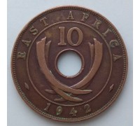 Британская Восточная Африка 10 центов 1942