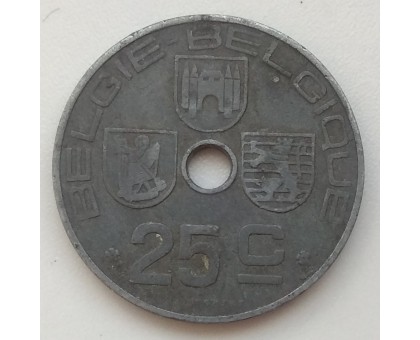 Бельгия 25 сантимов 1944 BELGIE - BELGIQUE