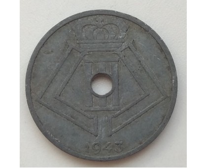 Бельгия 25 сантимов 1943 BELGIE - BELGIQUE