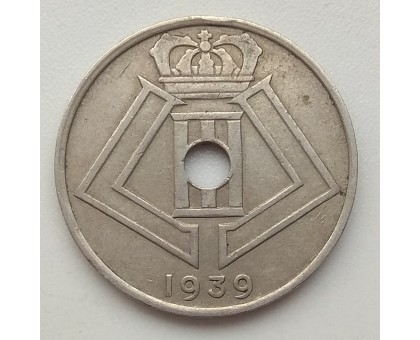Бельгия 25 сантимов 1939 BELGIQUE - BELGIE