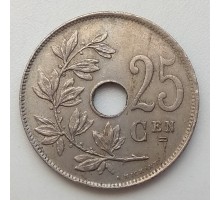 Бельгия 25 сантимов 1921 Belgie