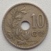 Бельгия 10 сантимов 1924 Belgie