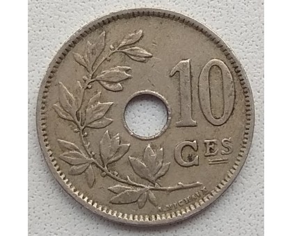 Бельгия 10 сантимов 1921 Belgique