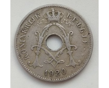 Бельгия 10 сантимов 1920 Belgie