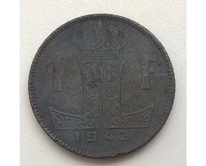 Бельгия 1 франк 1943 BELGIE - BELGIQUE