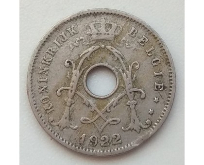 Бельгия 5 сантимов 1922 Belgie