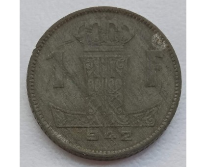 Бельгия 1 франк 1942 BELGIE - BELGIQUE
