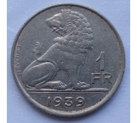 Бельгия 1 франк 1939 BELGIQUE - BELGIE