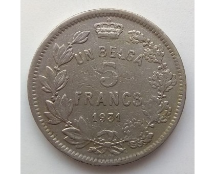 Бельгия 5 франков 1931