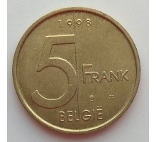 Бельгия 5 франков 1994-2001. BELGIE