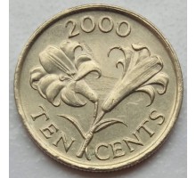 Бермуды 10 центов 1999-2009