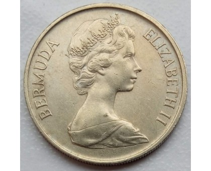 Бермуды 25 центов 1970-1985