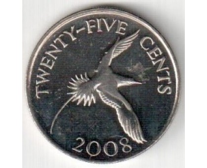 Бермуды 25 центов 1999-2009