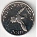 Бермуды 25 центов 1999-2009