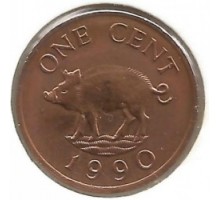 Бермуды 1 цент 1986-1990