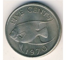 Бермуды 5 центов 1970-1985