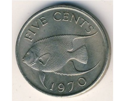 Бермуды 5 центов 1970-1985
