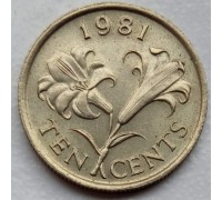 Бермуды 10 центов 1970-1985