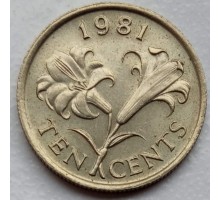 Бермуды 10 центов 1970-1985