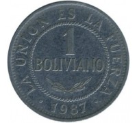 Боливия 1 боливиано 1987-2008