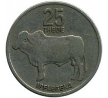 Ботсвана 25 тхебе 1976-1989