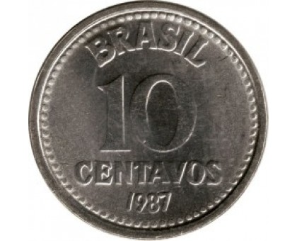 Бразилия 10 сентаво 1986-1988