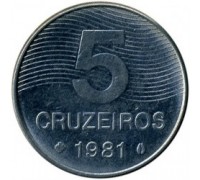 Бразилия 5 крузейро 1980-1984