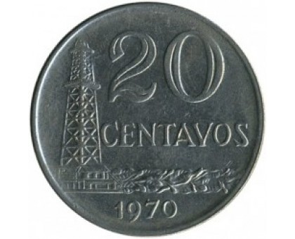 Бразилия 20 сентаво 1967-1970