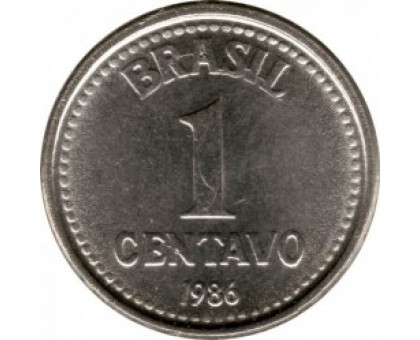 Бразилия 1 сентаво 1986-1988