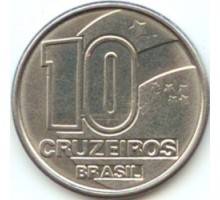 Бразилия 10 крузейро 1990-1992
